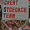 GST - Great St George Team - supporter banner - St George Dragons rugby league history
