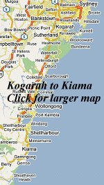 Map south coast NSW - St George Dragons rugby league history