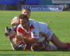 Craig Smith falling on Kevin Walters - St George rugby league history