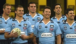 Gasnier, Cooper, Ryles, Timmins, Kite, Barrett - NSW Blues - St George Dragons rugby league history