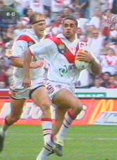 Nathan Blacklock bursts through in 1999 Grand Final - St George Dragons rugby league history