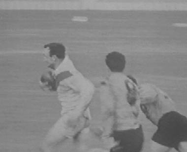 Kev Ryan busts through